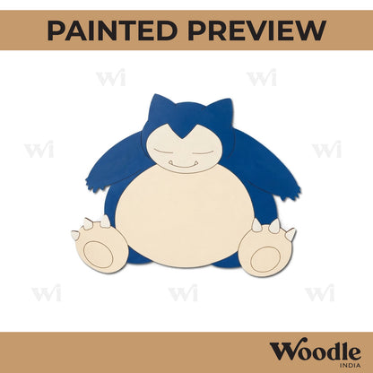 Snorlax Pokemon Pre Marked MDF Design 1