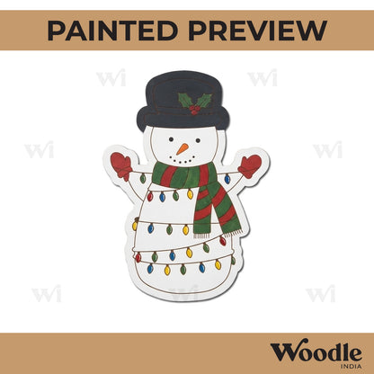 Snow Man Christmas Pre Marked MDF Design 1