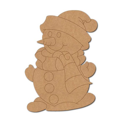 Snow Man Christmas Pre Marked MDF Design 10