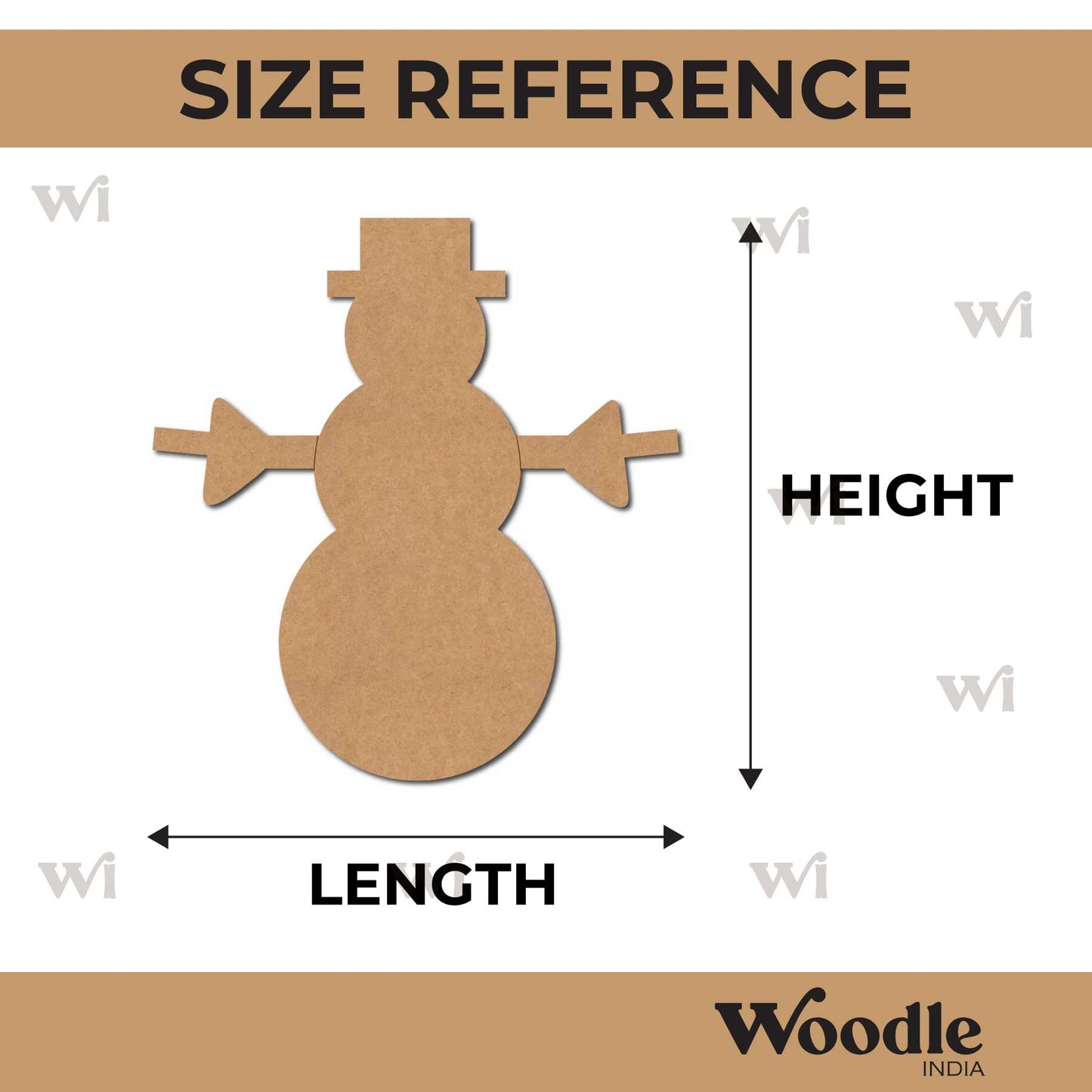 Snow Man Christmas Pre Marked MDF Design 11