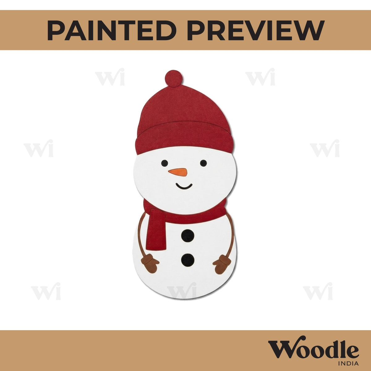Snow Man Christmas Pre Marked MDF Design 2