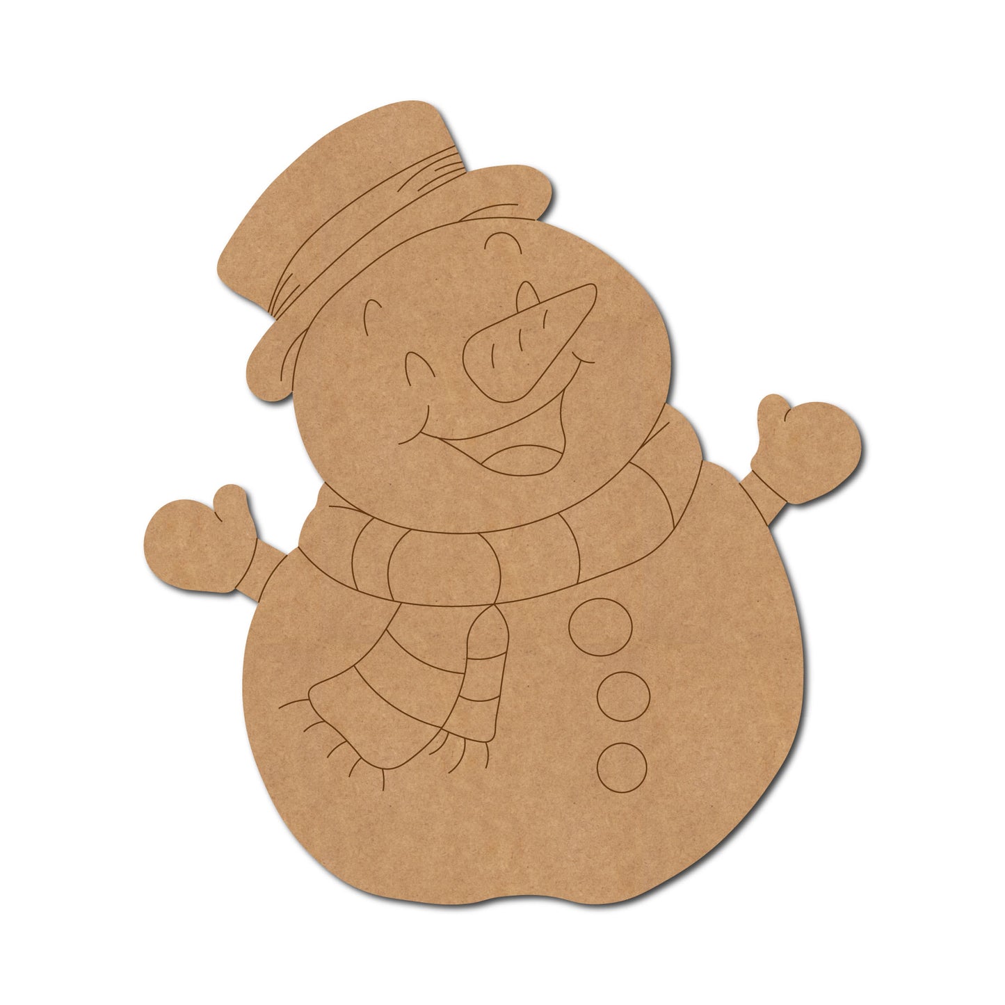 Snow Man Christmas Pre Marked MDF Design 3