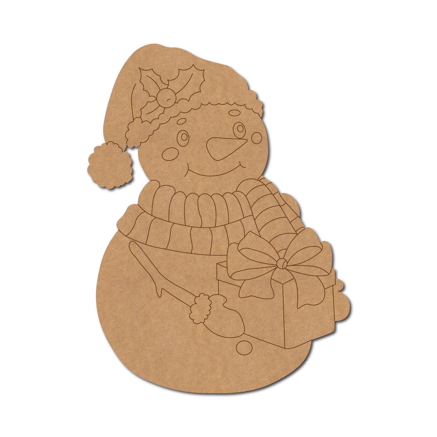 Snow Man Christmas Pre Marked MDF Design 4