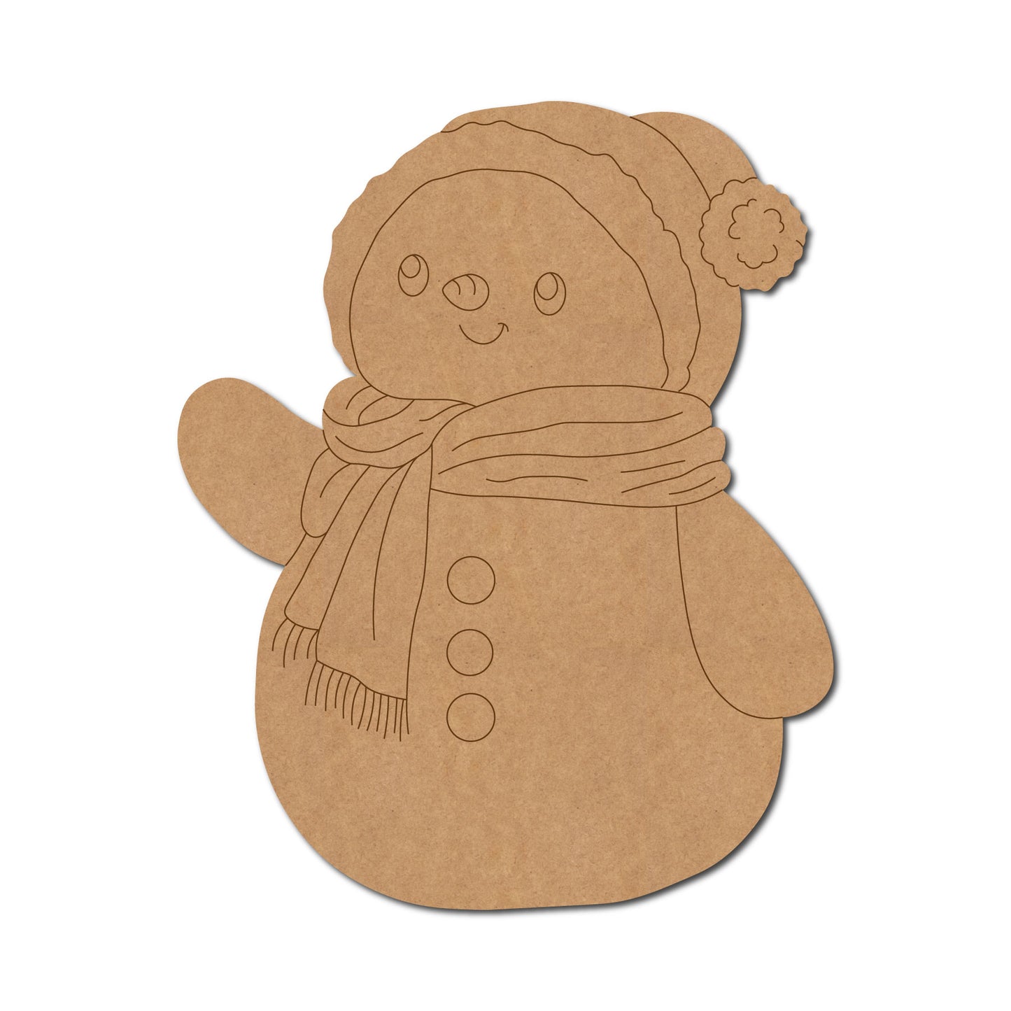 Snow Man Christmas Pre Marked MDF Design 5