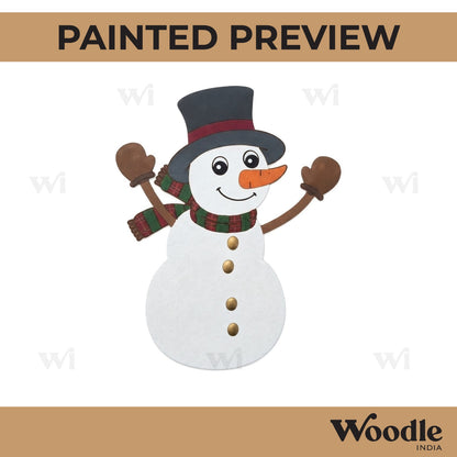 Snow Man Christmas Pre Marked MDF Design 6