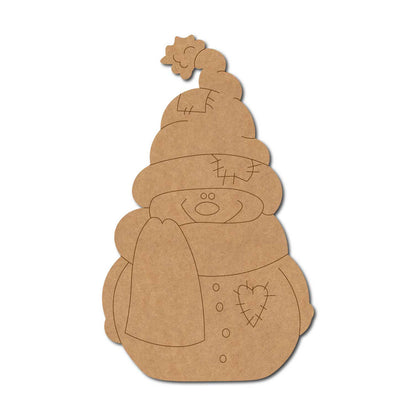 Snow Man Christmas Pre Marked MDF Design 7