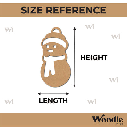 Snow Man Cutout MDF Design 2
