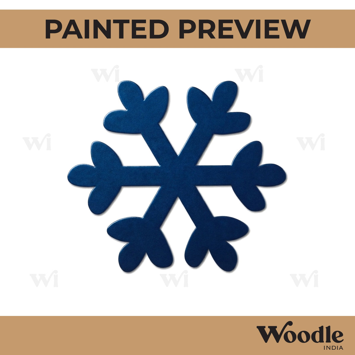 Snowflake Christmas Cutout MDF Design 1