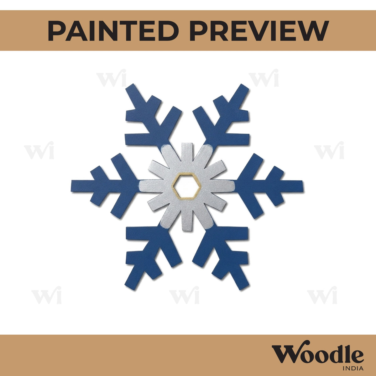 Snowflake Christmas Cutout MDF Design 10