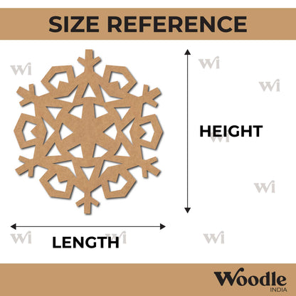 Snowflake Christmas Cutout MDF Design 11