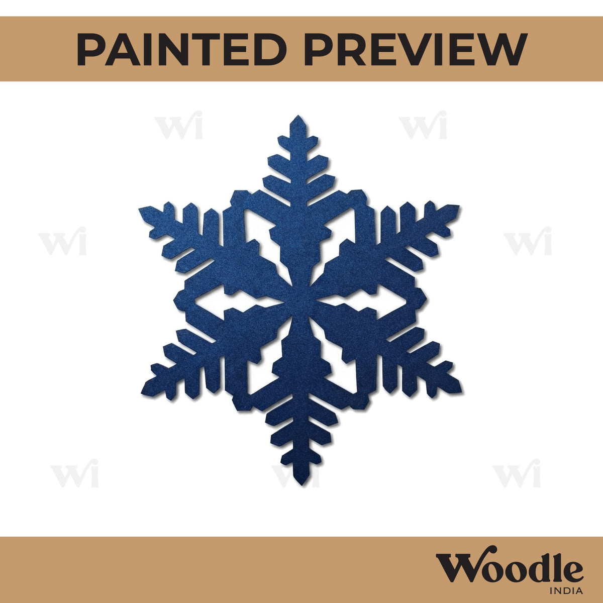 Snowflake Christmas Cutout MDF Design 13