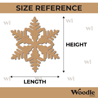 Snowflake Christmas Cutout MDF Design 13