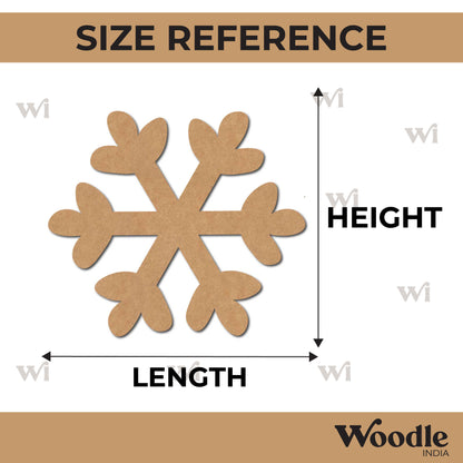 Snowflake Christmas Cutout MDF Design 1