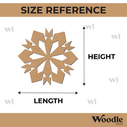 Snowflake Christmas Cutout MDF Design 3