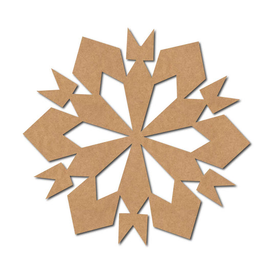 Snowflake Christmas Cutout MDF Design 3