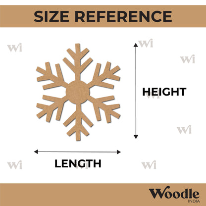 Snowflake Christmas Cutout MDF Design 4
