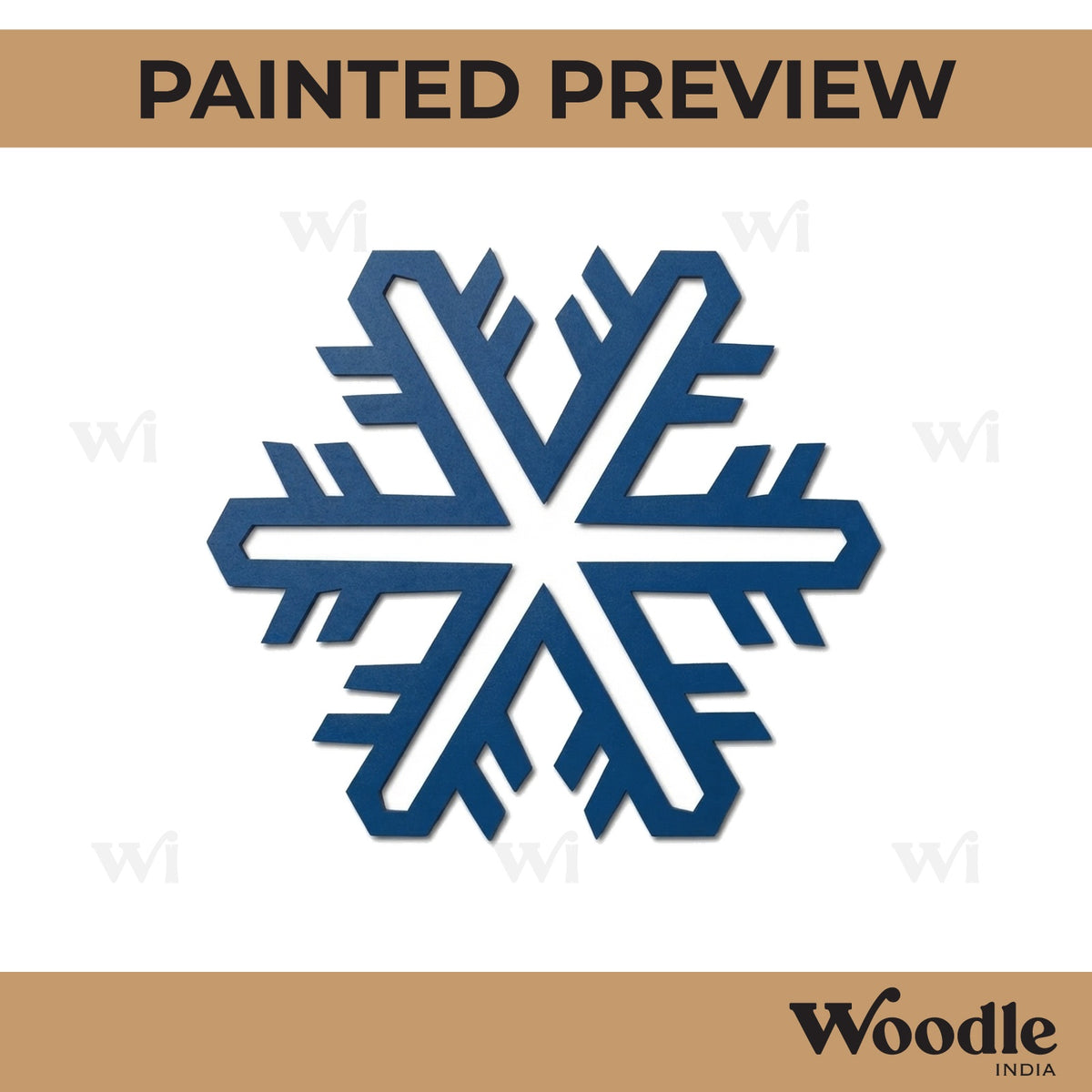 Snowflake Christmas Cutout MDF Design 6