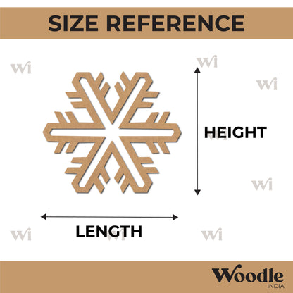 Snowflake Christmas Cutout MDF Design 6