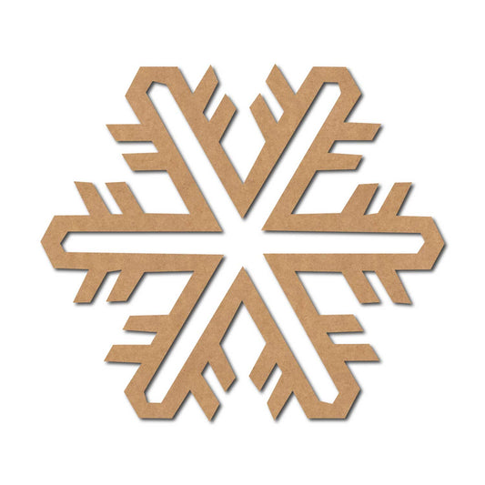 Snowflake Christmas Cutout MDF Design 6