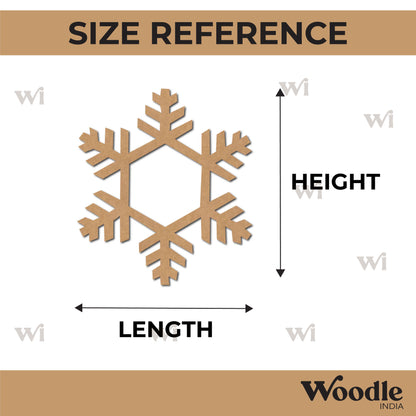 Snowflake Christmas Cutout MDF Design 7