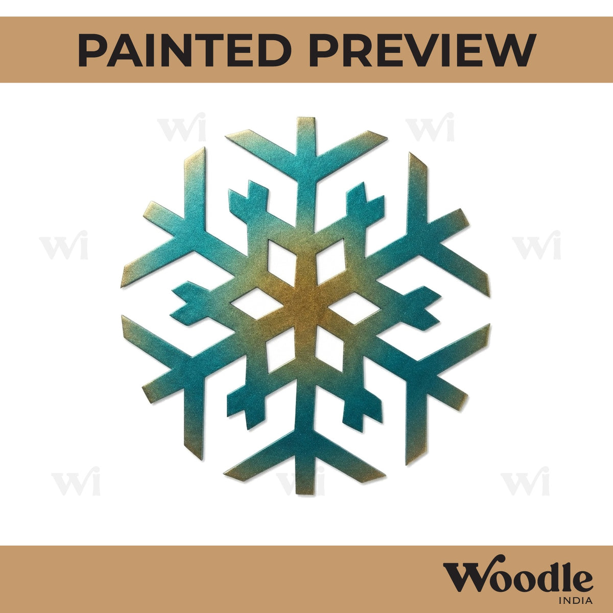 Snowflake Christmas Cutout MDF Design 8