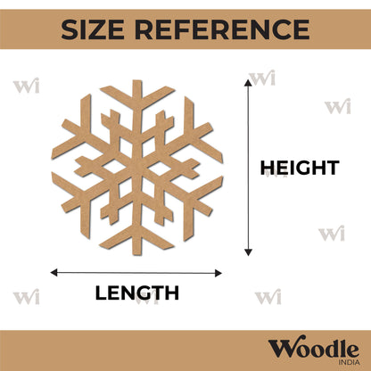 Snowflake Christmas Cutout MDF Design 8