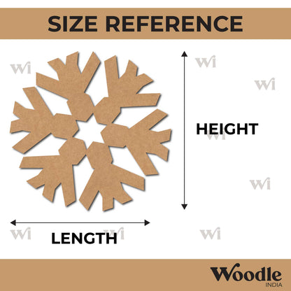 Snowflake Christmas Cutout MDF Design 9