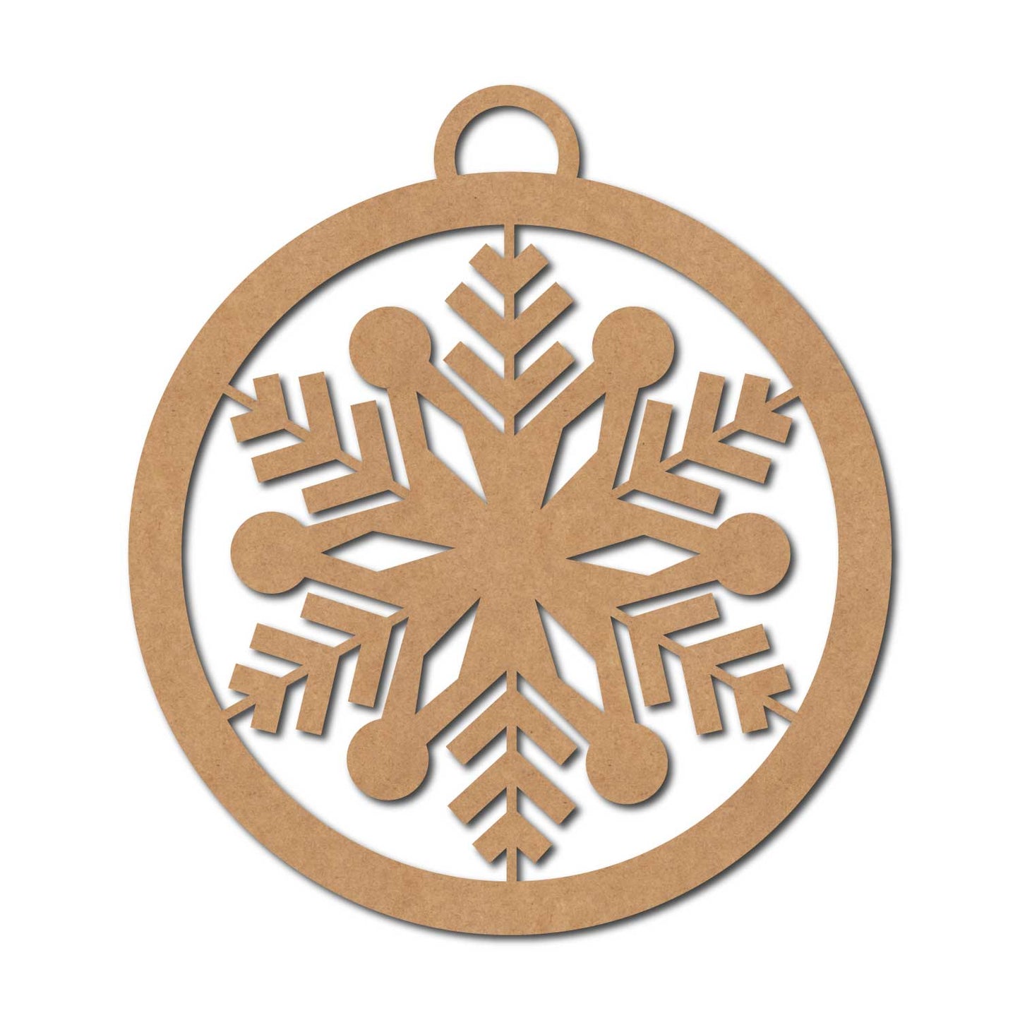 Snowflake Christmas Ornament Cutout MDF Design 11