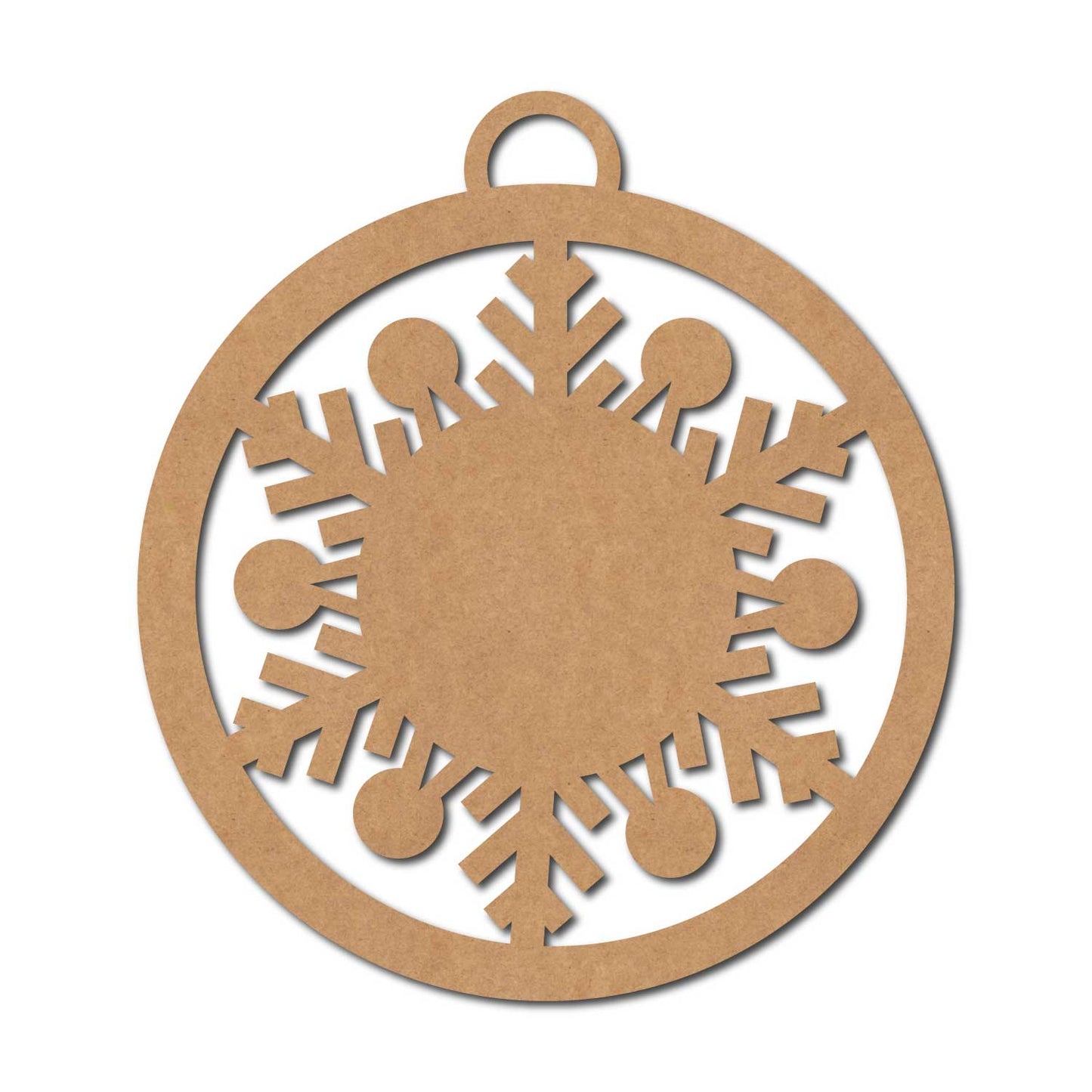 Snowflake Christmas Ornament Cutout MDF Design 12