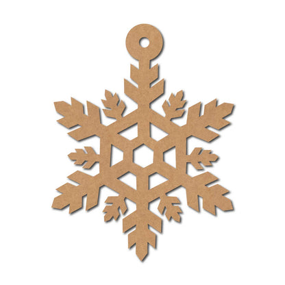 Snowflake Christmas Ornament Cutout MDF Design 5