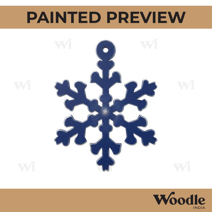 Snowflake Christmas Ornament Cutout MDF Design 7
