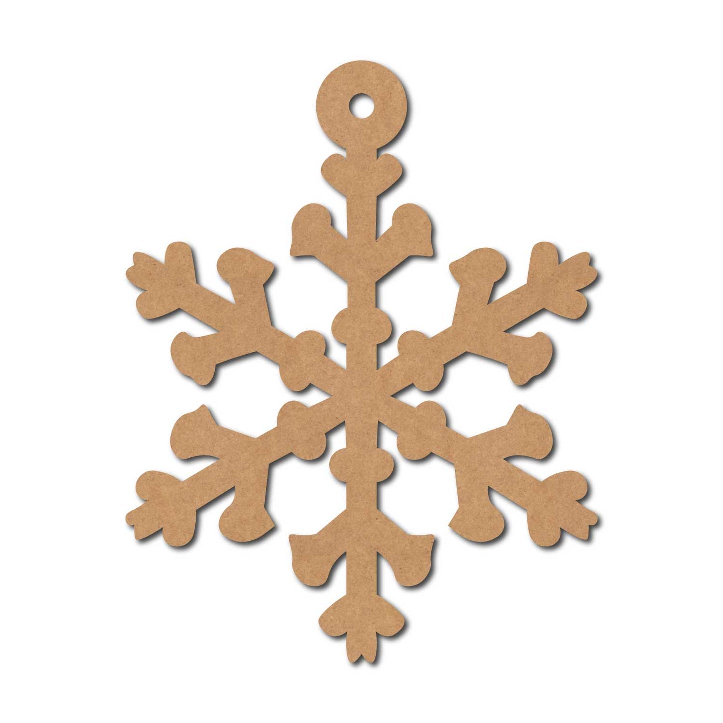 Snowflake Christmas Ornament Cutout MDF Design 7