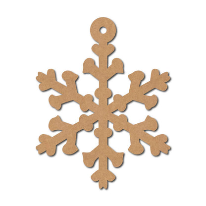 Snowflake Christmas Ornament Cutout MDF Design 7