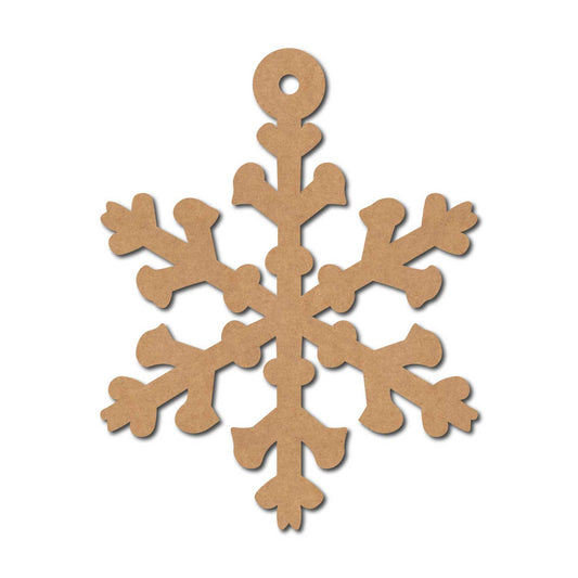 Snowflake Christmas Ornament Cutout MDF Design 7
