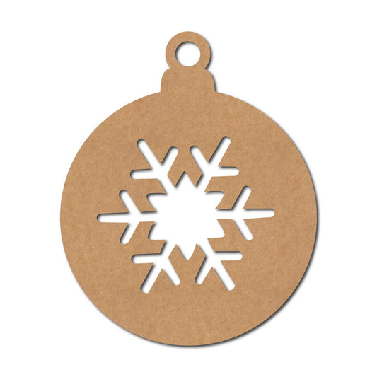Snowflake Christmas Ornament Cutout MDF Design 8