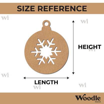 Snowflake Christmas Ornament Cutout MDF Design 8