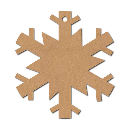 Snowflake Christmas Ornament Cutout MDF Design 9