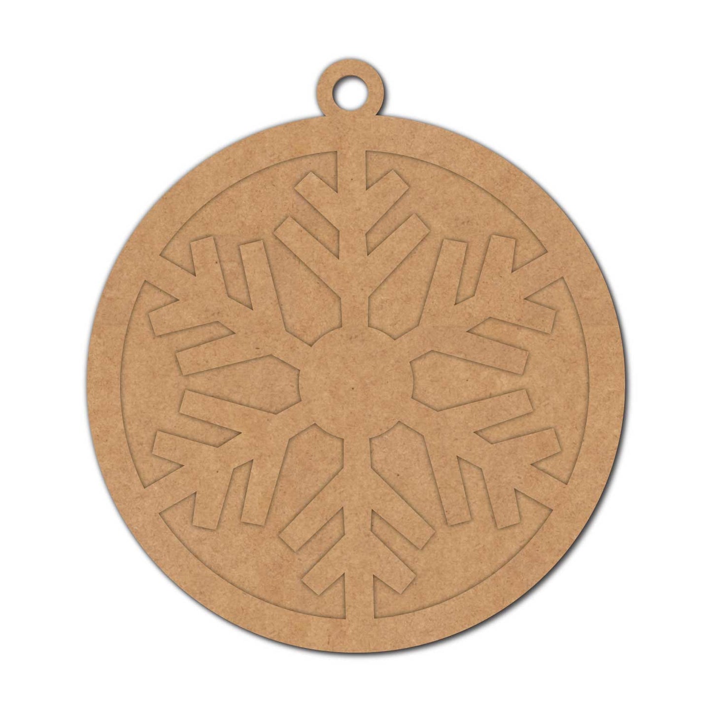 Snowflake Christmas Ornament Two Layered Base MDF Design 1