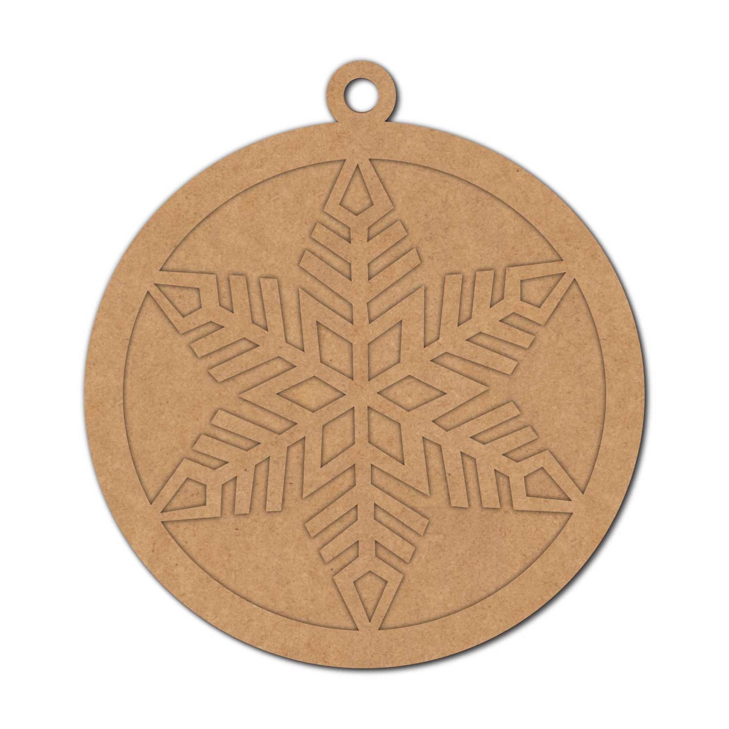Snowflake Christmas Ornament Two Layered Base MDF Design 2