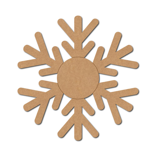 Snowflake Christmas Pre Marked MDF Design 1