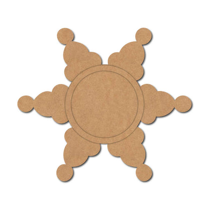 Snowflake Diya Tealight Holder MDF Design 5
