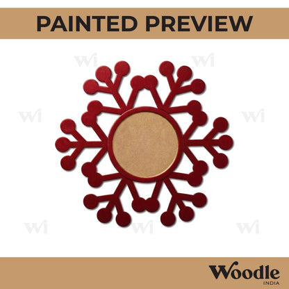 Snowflake Diya Tealight Holder MDF Design 6