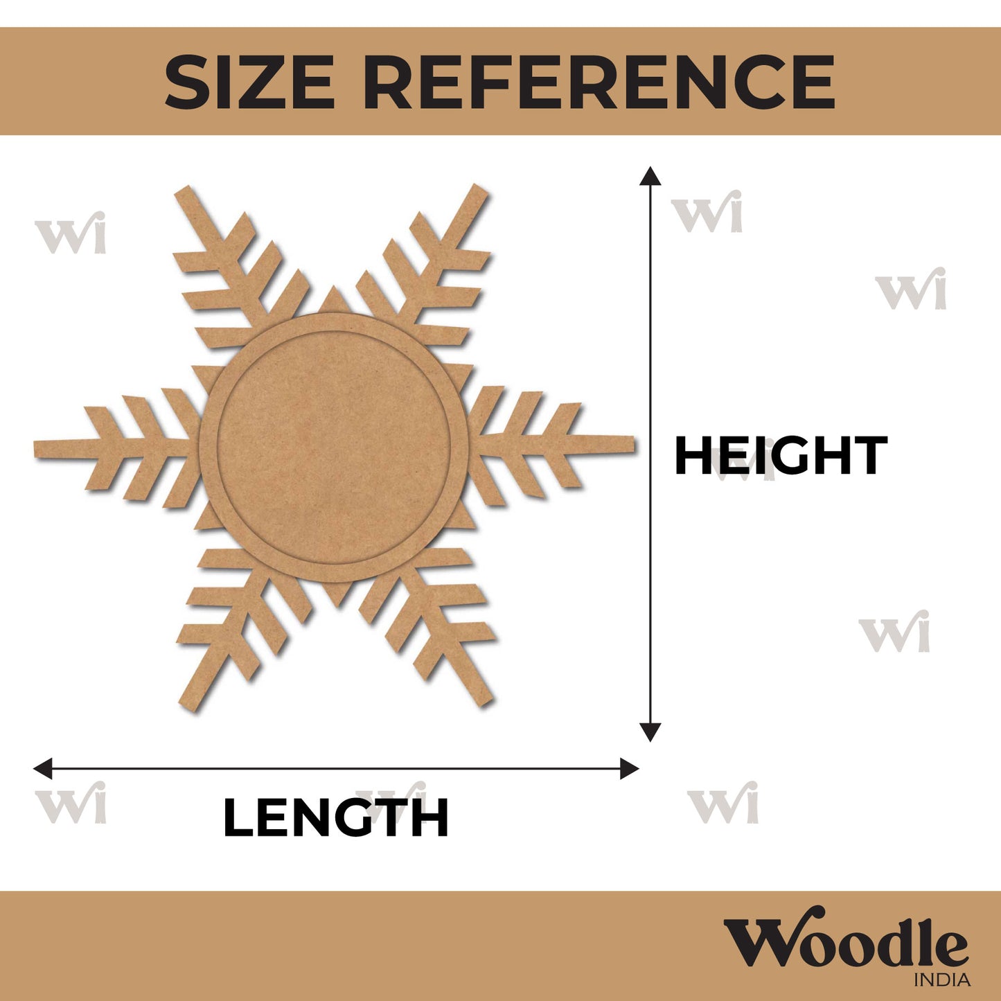 Snowflake Diya Tealight Holder MDF Design 7