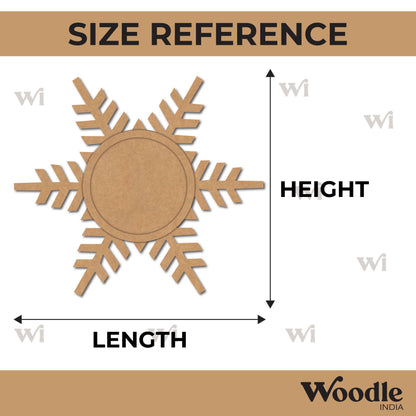 Snowflake Diya Tealight Holder MDF Design 7