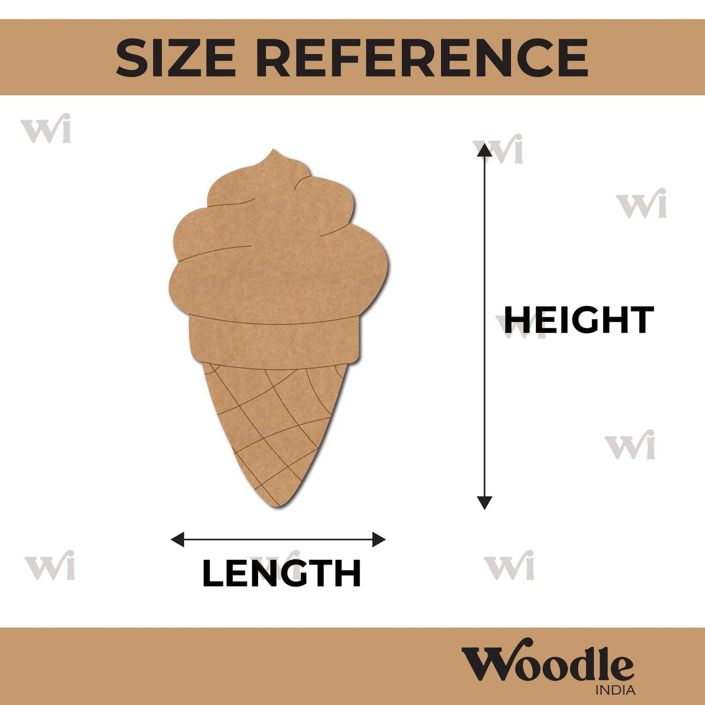 Softy Ice Cream Pre Marked MDF Design 2