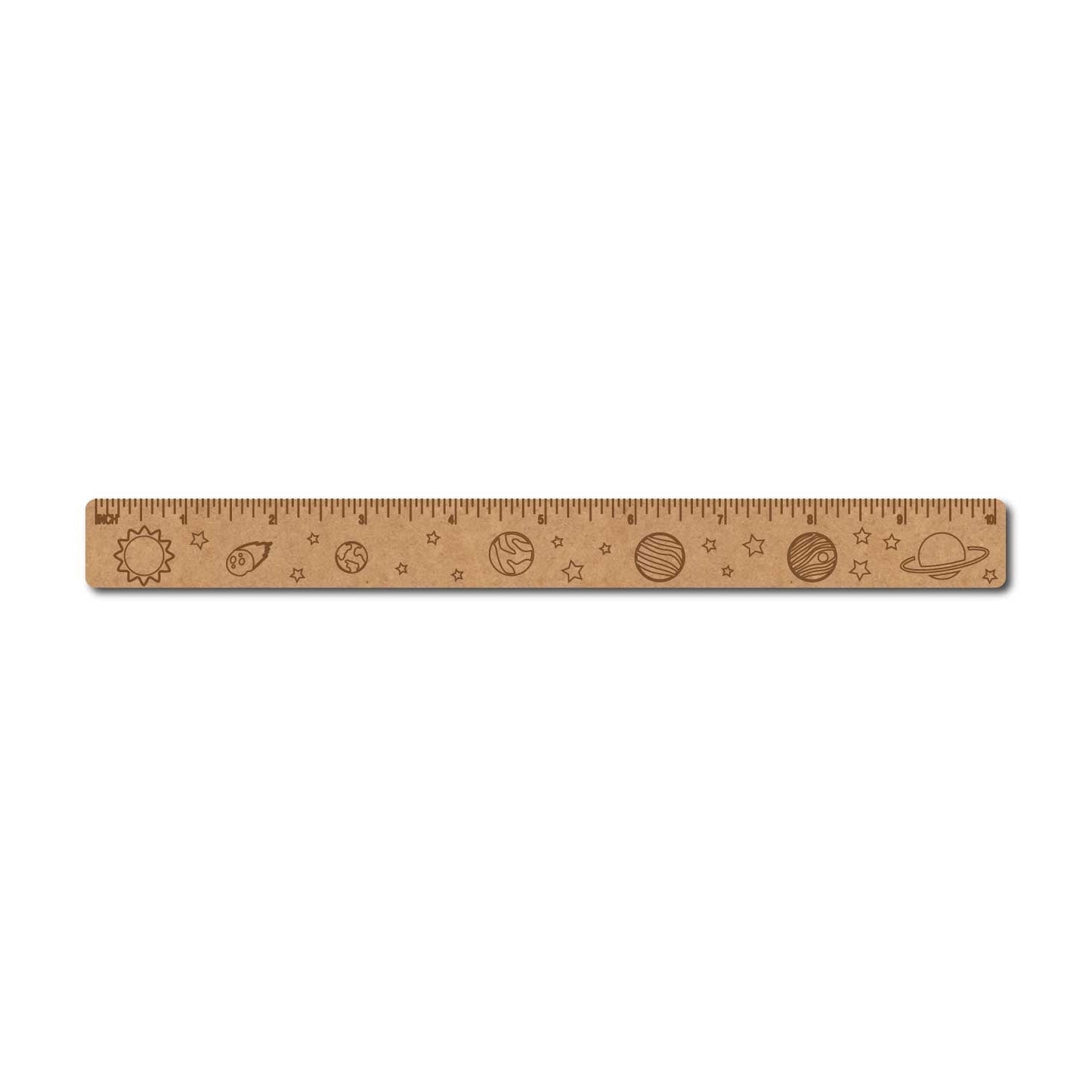 Solar System Ruler Scale MDF Design 1
