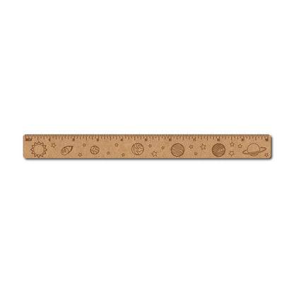 Solar System Ruler Scale MDF Design 1