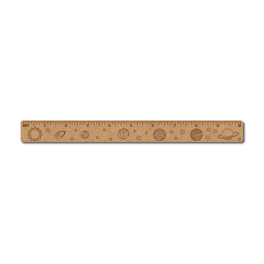 Solar System Ruler Scale MDF Design 1