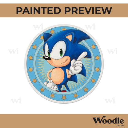 Sonic Pre Marked Round MDF Design 1