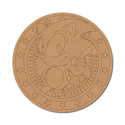 Sonic Pre Marked Round MDF Design 1